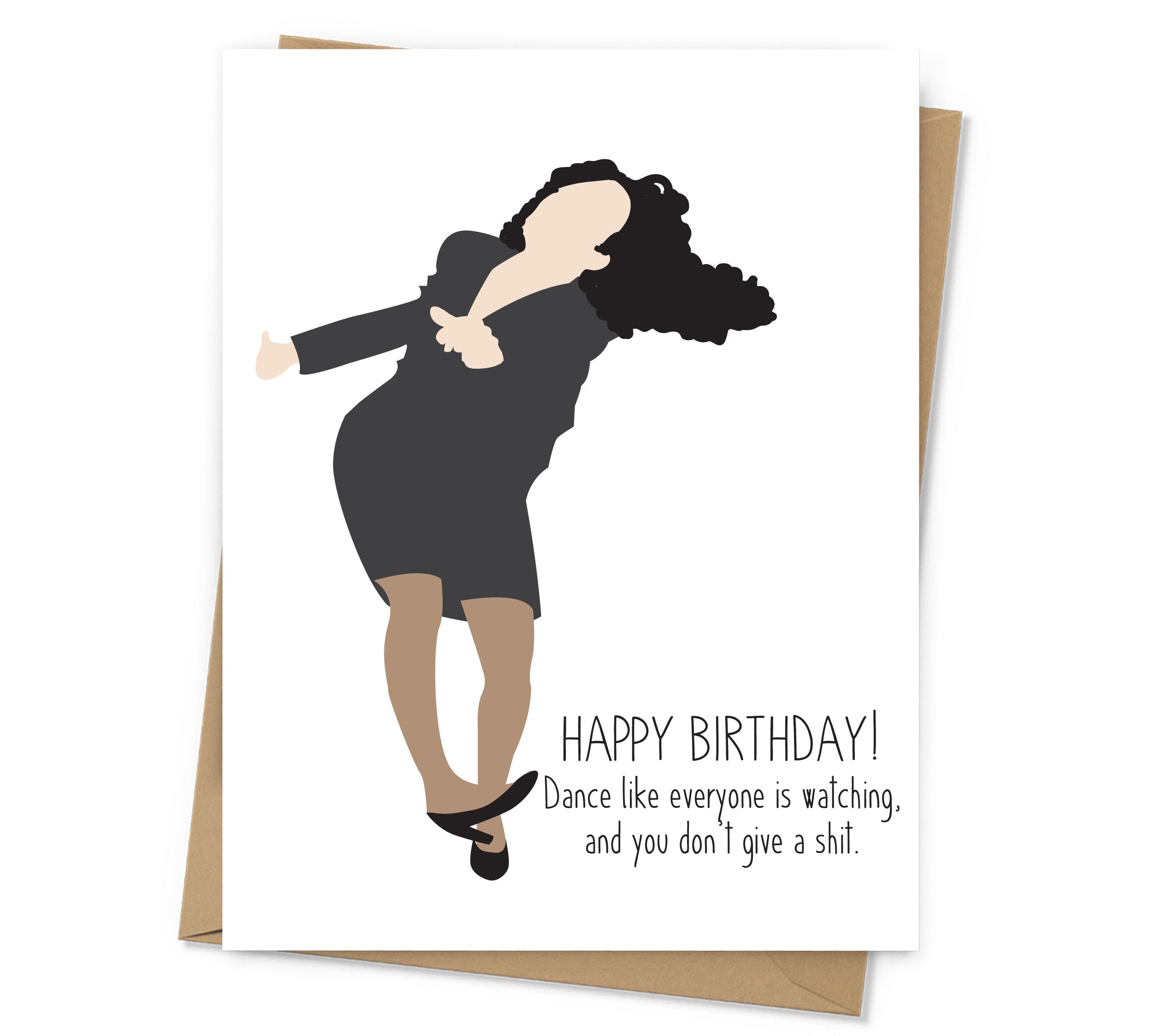 The Little Kicks' Elaine Dance - Funny Birthday Card